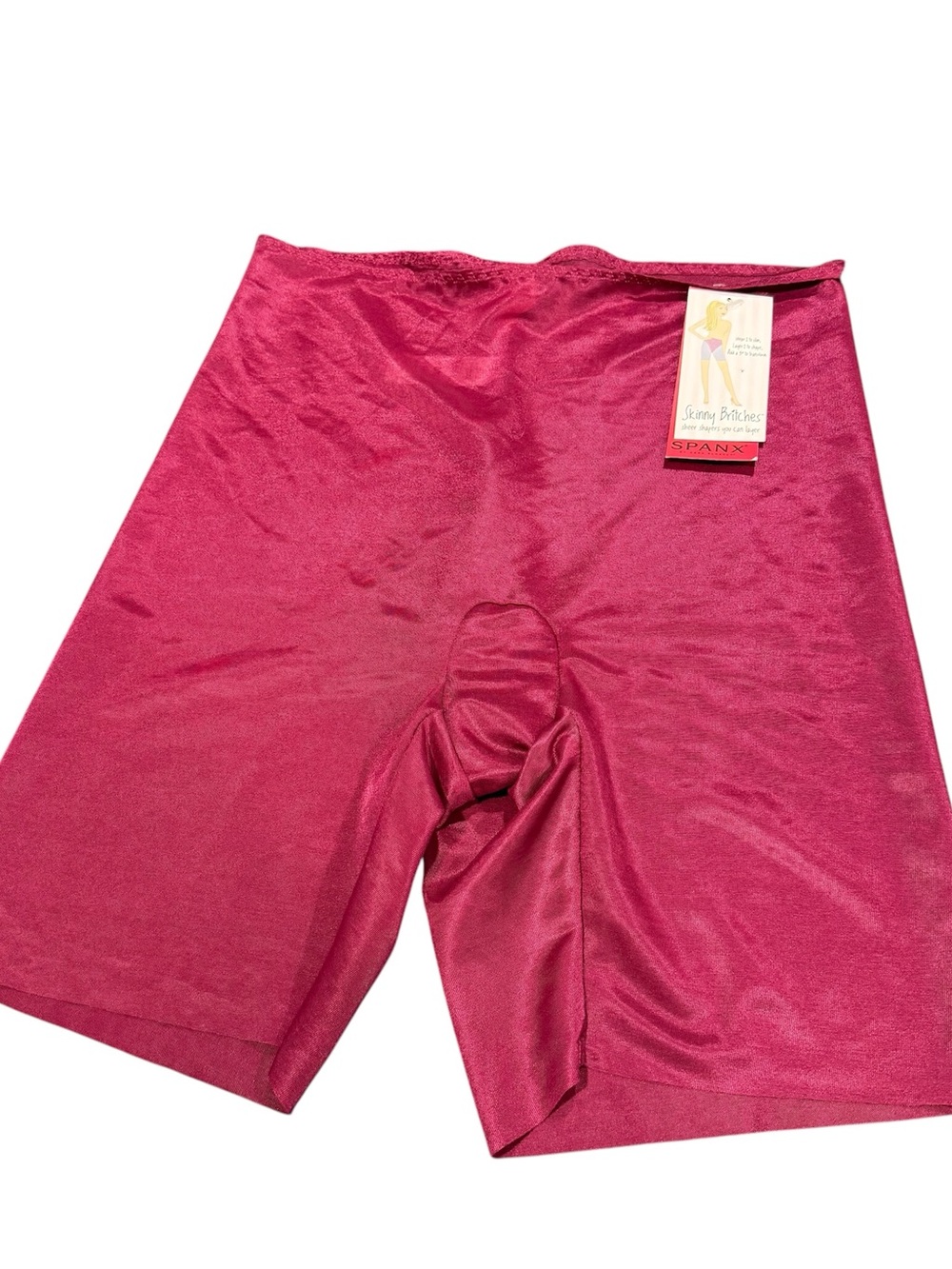 Spanx Skinny Britches NWT raspberry red size medium seamless shaping